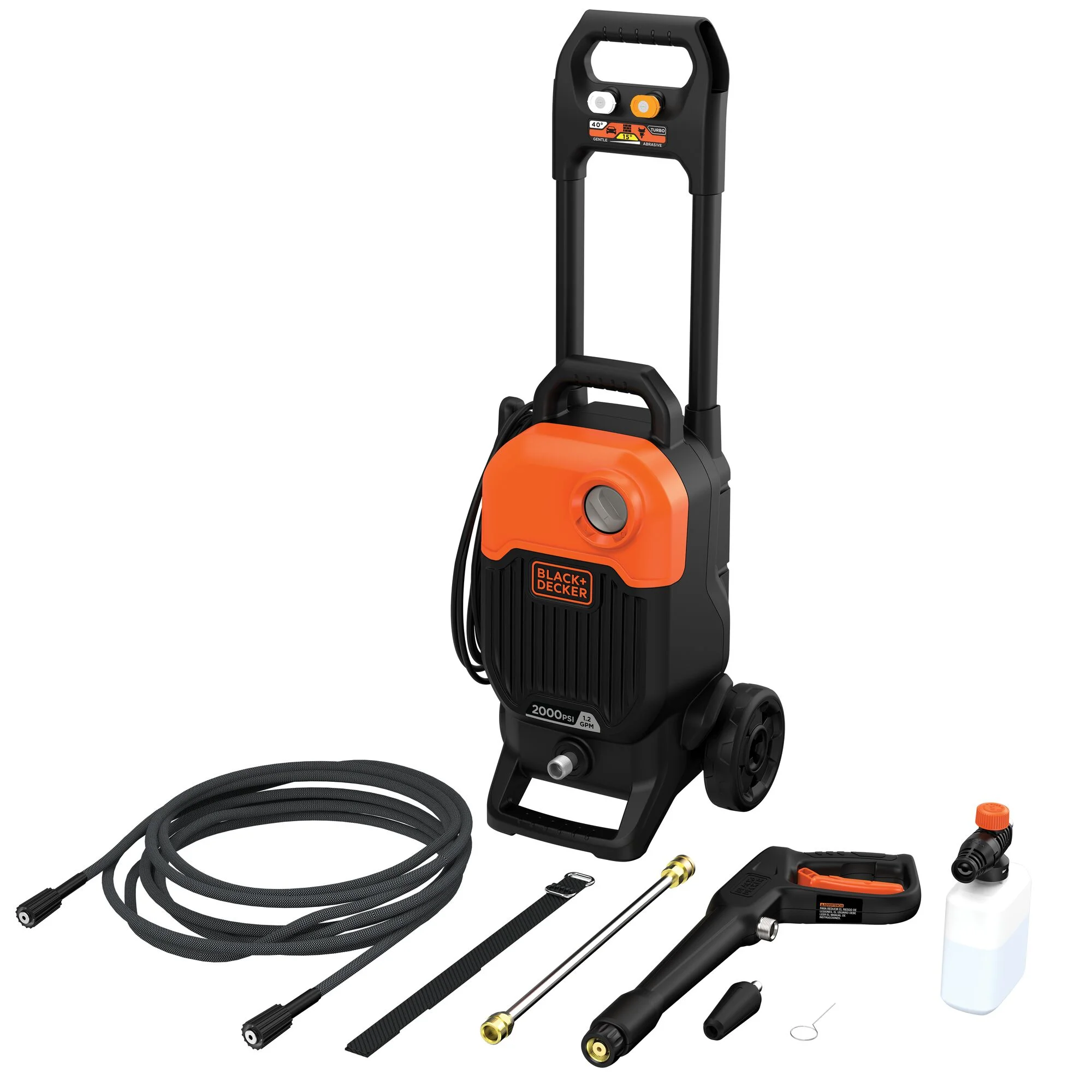 BLACK+DECKER 2000 Psi 1.2 Gpm Pressure Washer, (BEPW2000)