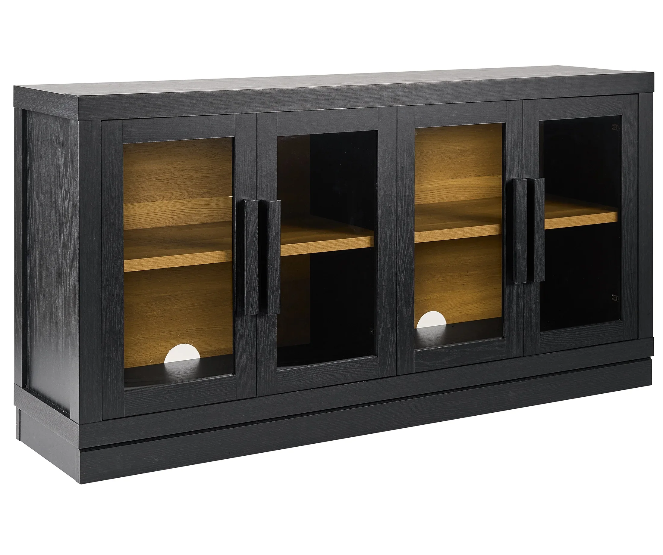 Better Homes & Gardens Ezra TV Stand for TV's up to 70, Light Honey finish