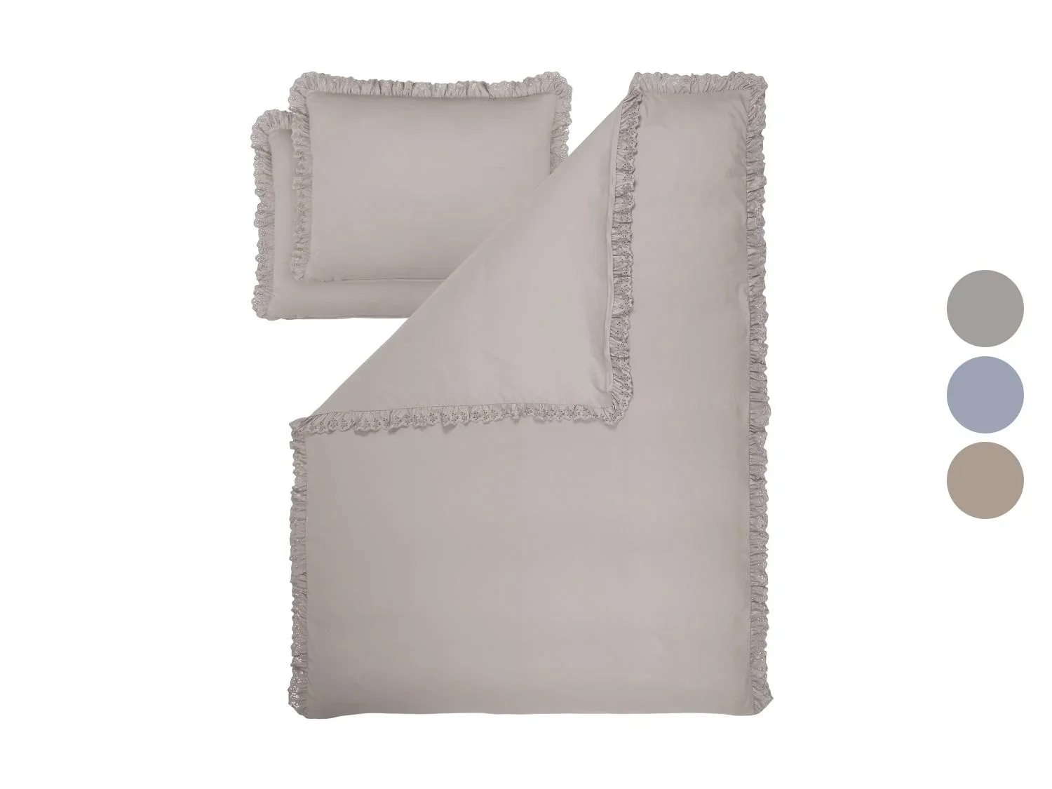 LIVARNO Parure de lit en satin de microfibre, 260 x 240 cm