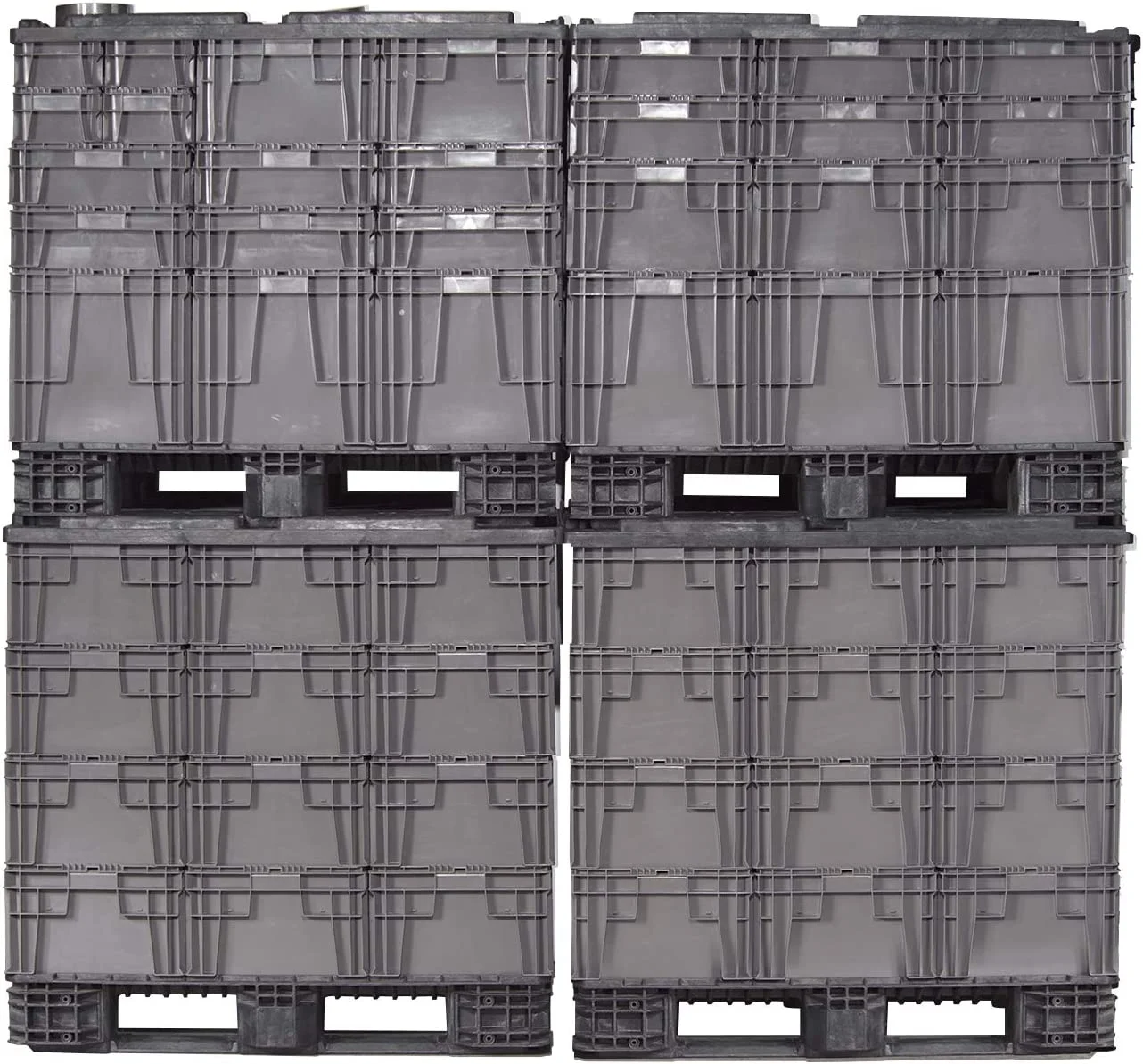 SW4815080201000 Plastic Straight Wall Storage Container Tote 48' x 15' x 7.5' LIGHT Grey - Image 7