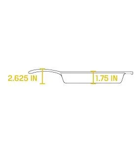 Cast Iron 10.5 Seasoned Square Grill Pan