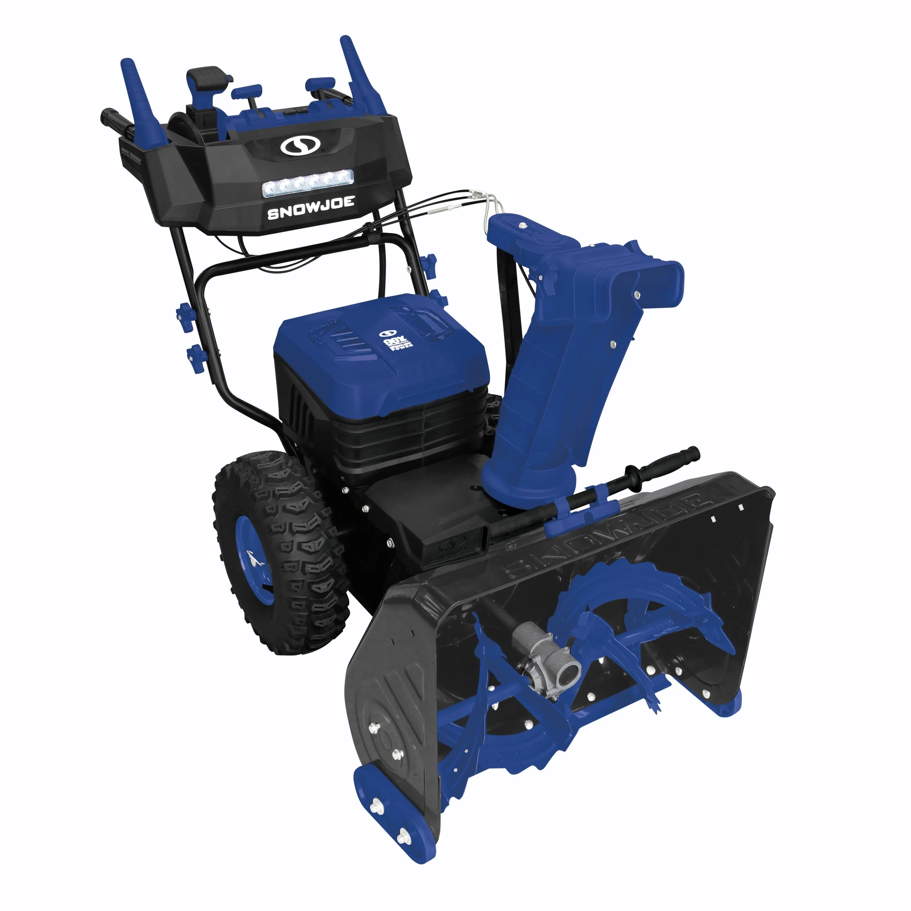 96V 24" Cordless Self Propelled Dual Stage Snow Blower, 4 x 12 Ah Batteries 2 x Chargers Image 2