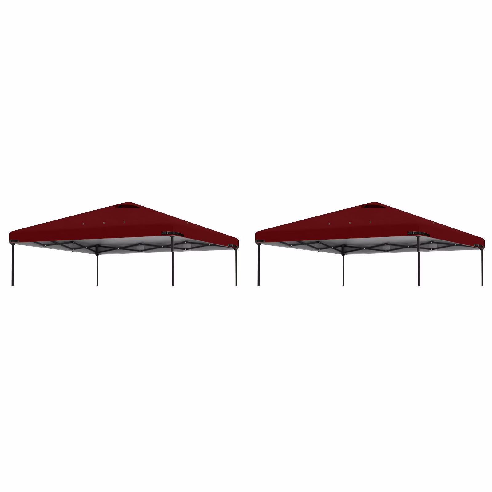 Home Decor 2Pcs 10X10Ft Replacement Cover Tier Gazebo Roof Sunshade Outdoor Cover Sunshade Patio Pavilion Protective Cover(302X302cm/2Pack Blue) - Image 9