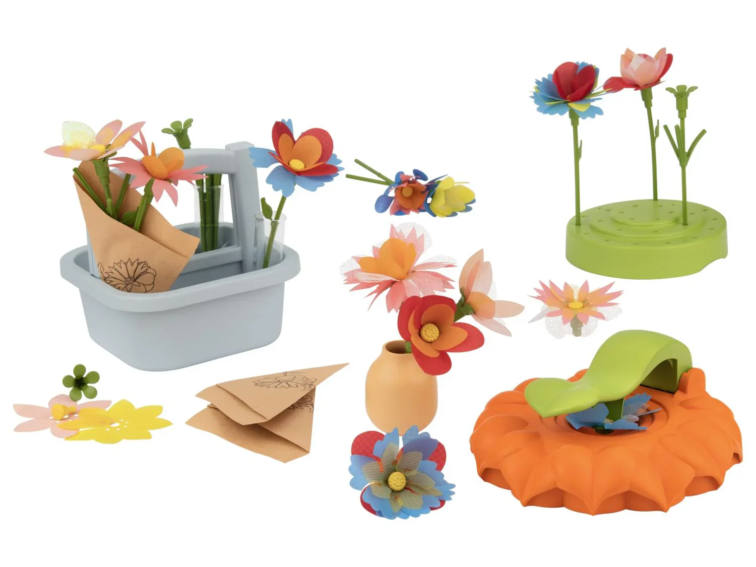 Playtive Set cratif fleurs  piquer