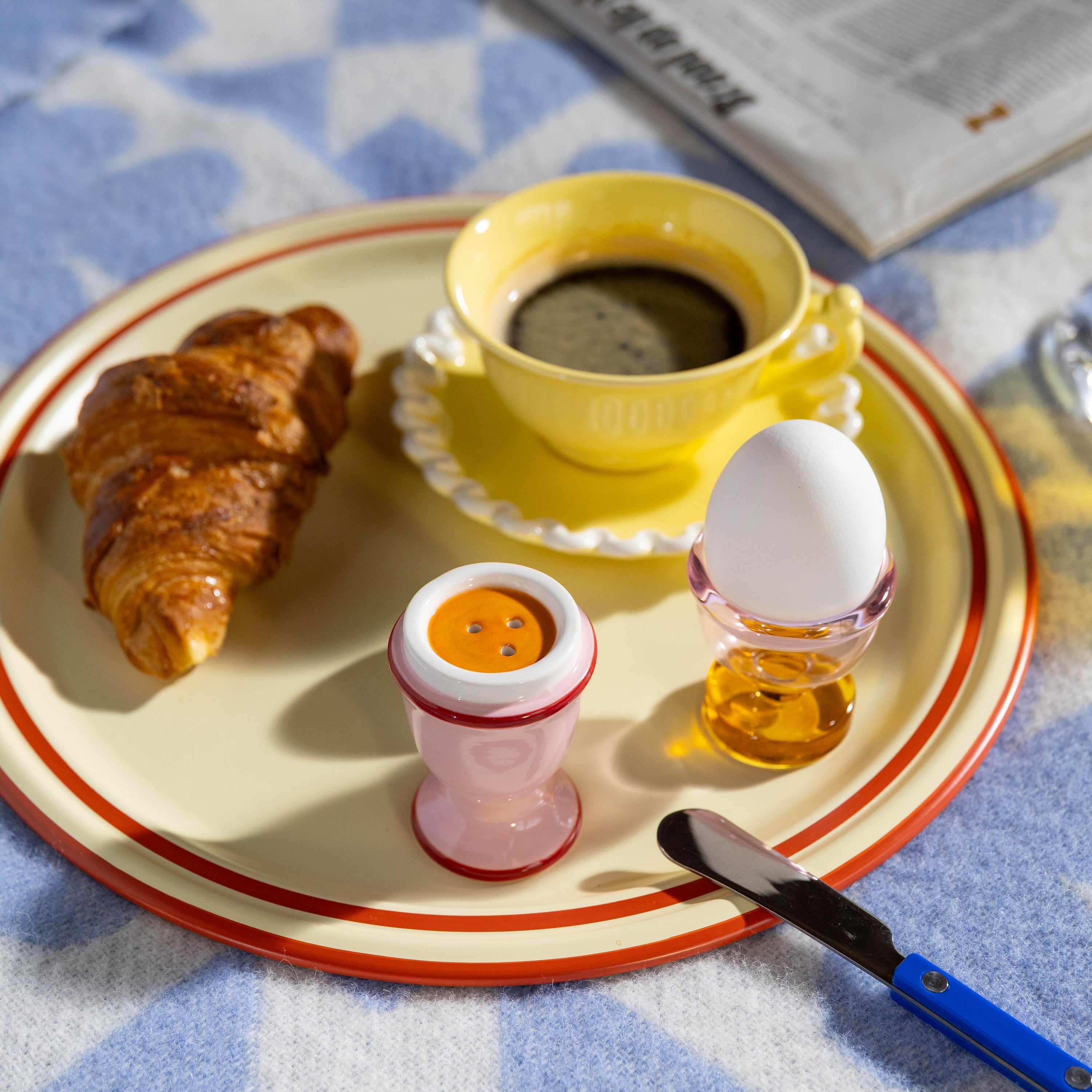 &k amsterdam Egg Peper & Zoutstel - Roze