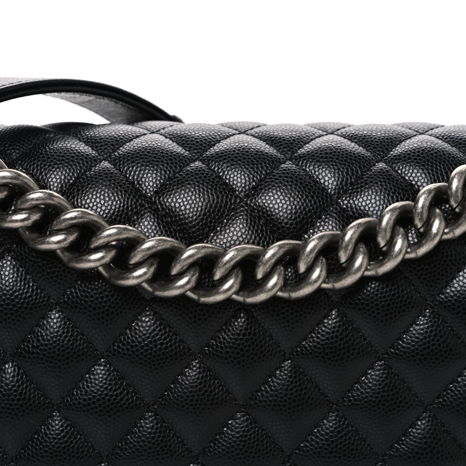 Caviar Quilted New Medium Boy Flap Black