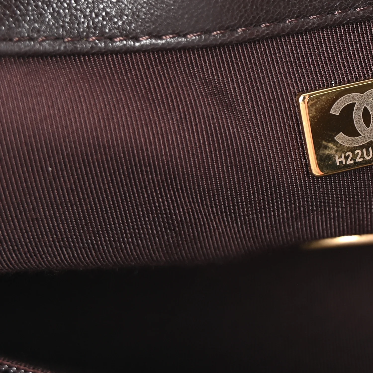 Lambskin Quilted Medium Chanel 19 Flap Dark Brown