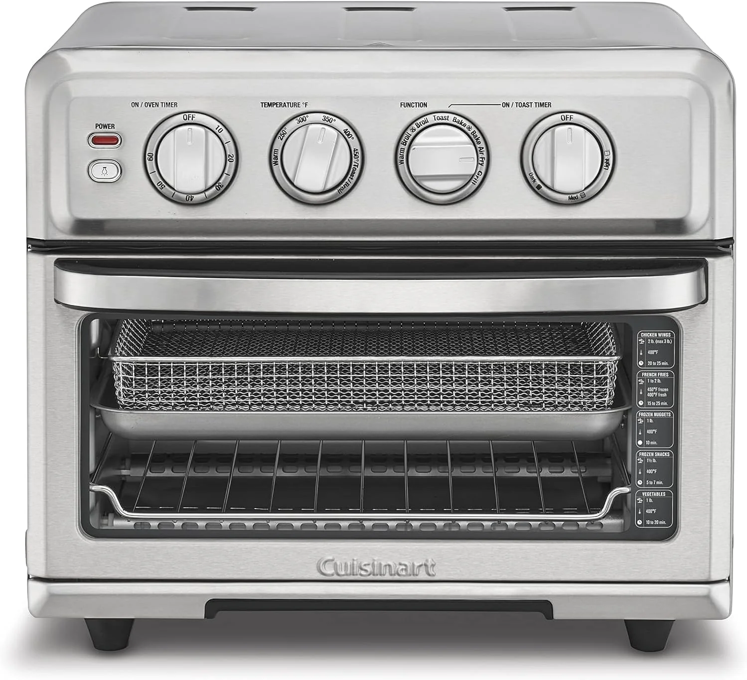 Four grille-pain à air chaud Cuisinart avec grill, 1800 W, 8 fonctions de cuisson