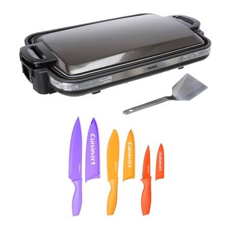 Zojirushi EA-DCC10 Gourmet Sizzler Electric Griddle with 6-Piece Knife Set