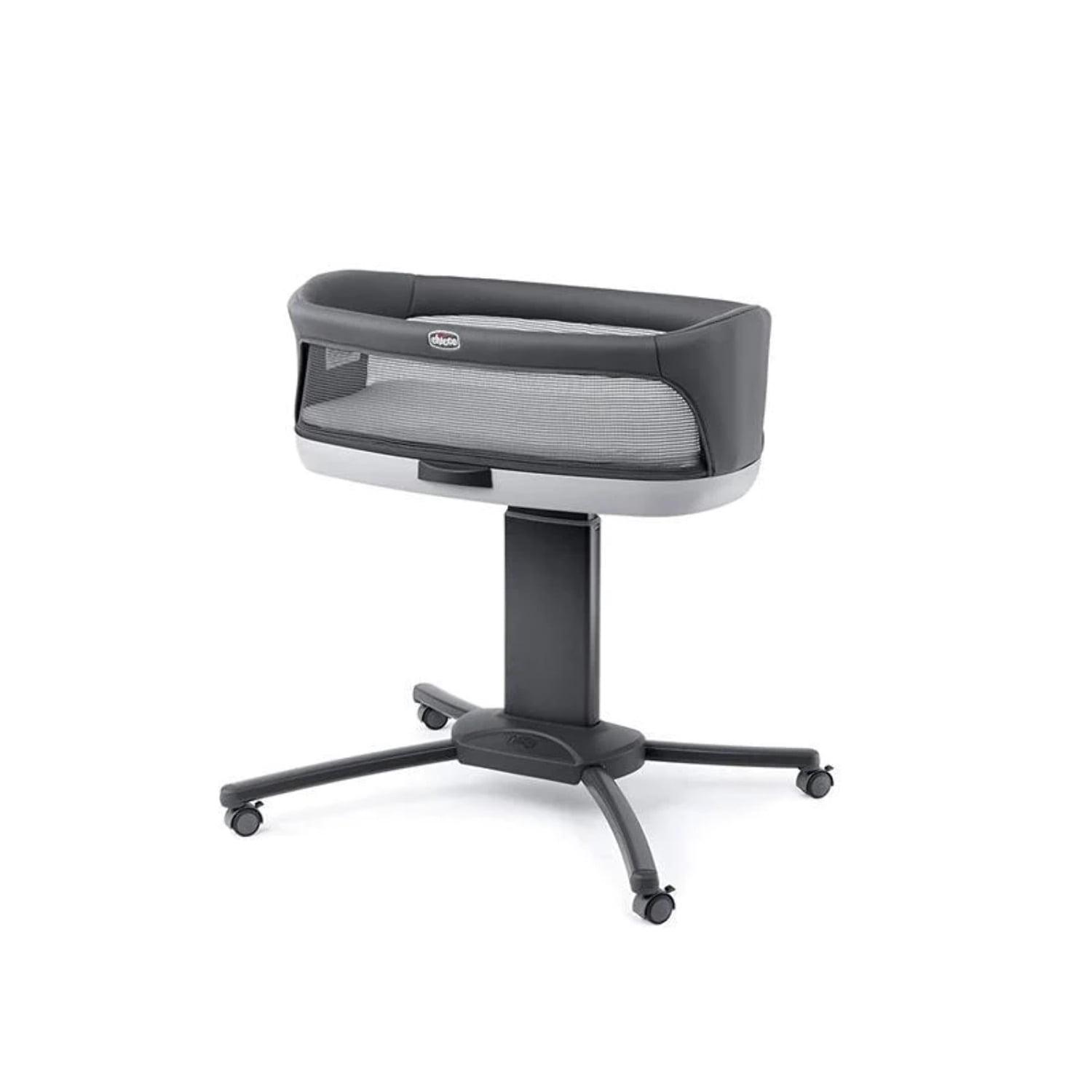 Chicco Close to You SE Portable Bedside Bassinet. Height Adjustable. Mesh Sides - Charcoal (Grey). New