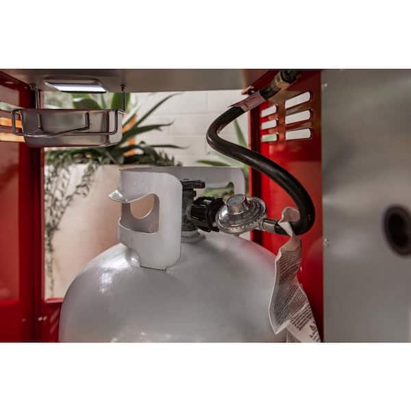 Deluxe 2-Burner Propane Gas Grill in Red - Image 4