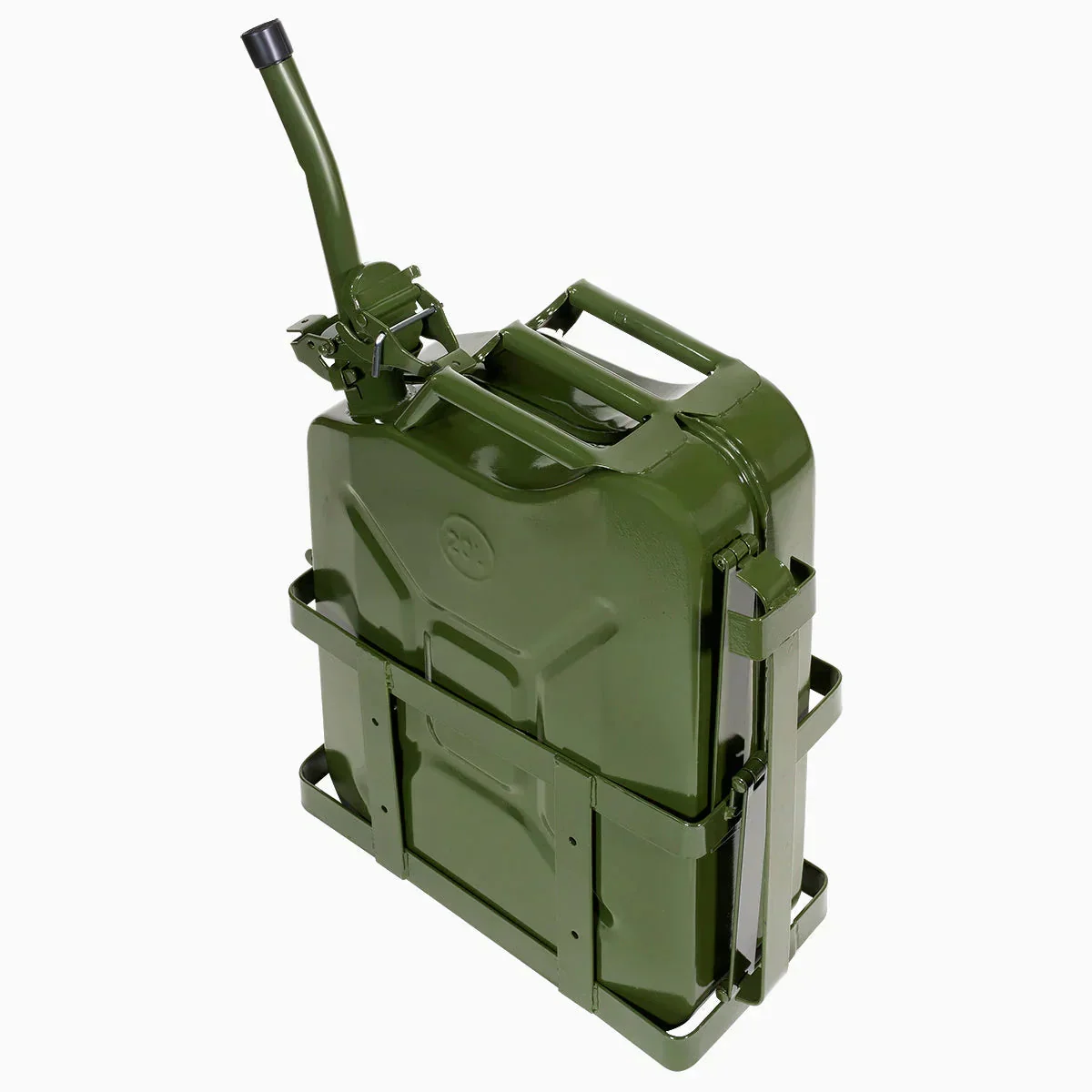 Gallon 20L Jerry Can Gas Diesel Fuel Steel Tank Green Holder mount