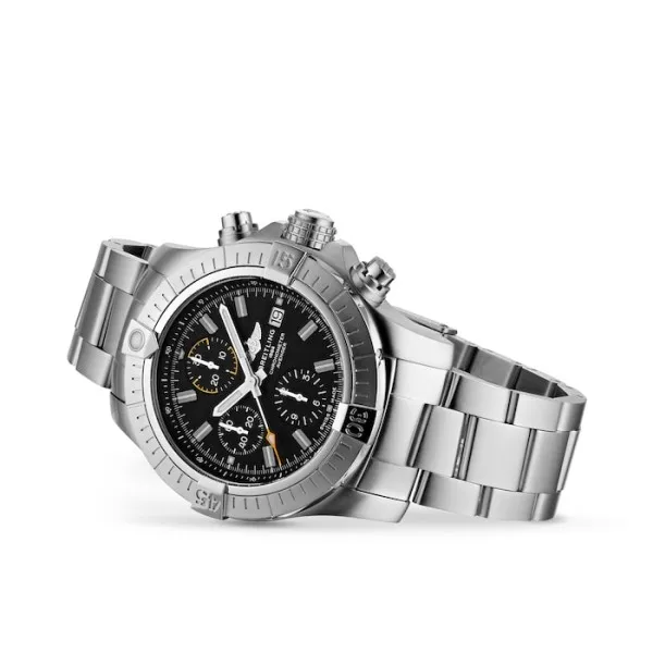Breitling Avenger Men Automatic Black Stainless Steel Watch A13317101B1A1