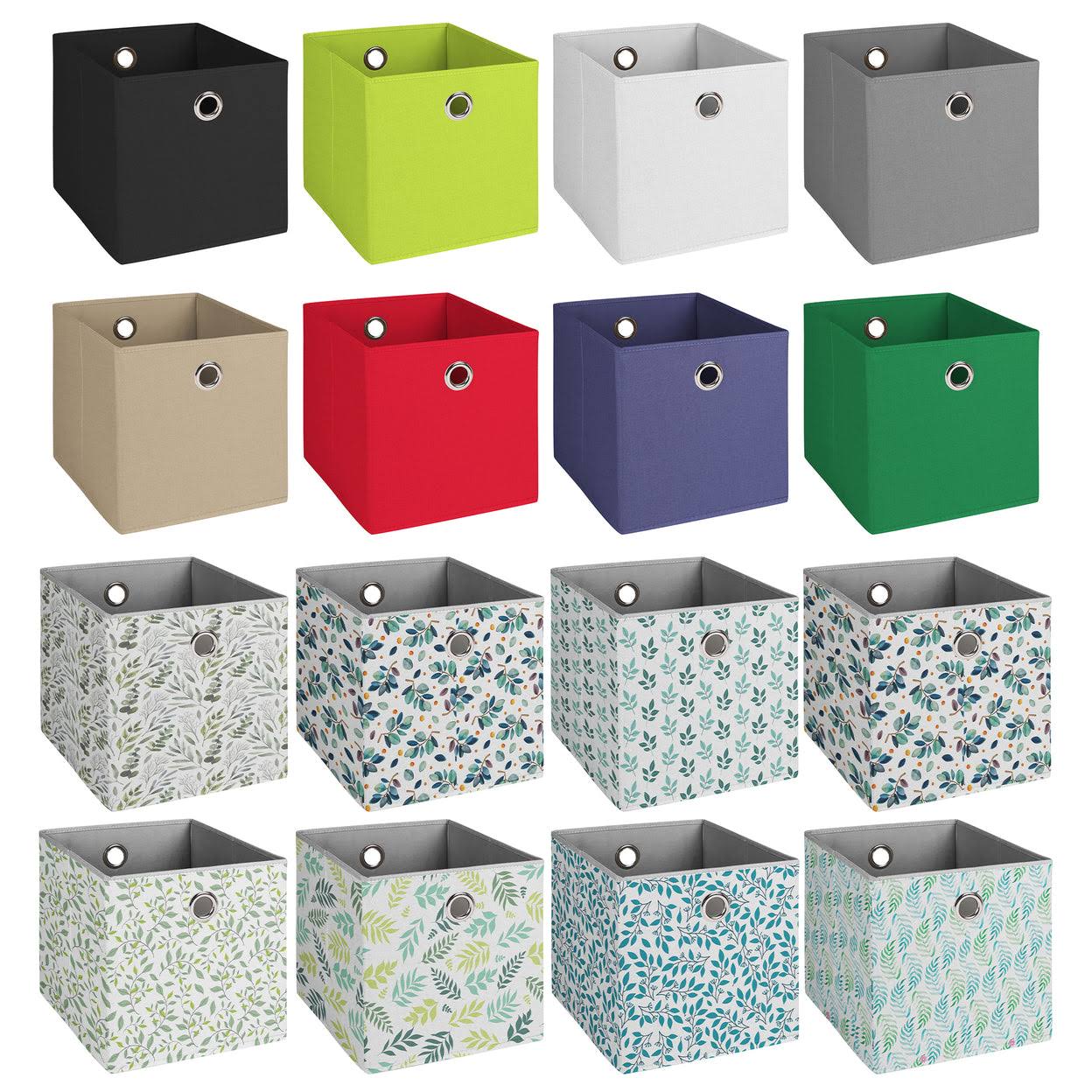 Multipurpose Stackable Basic Fabric Collapsible Storage Bin Cube-Organizer Solid