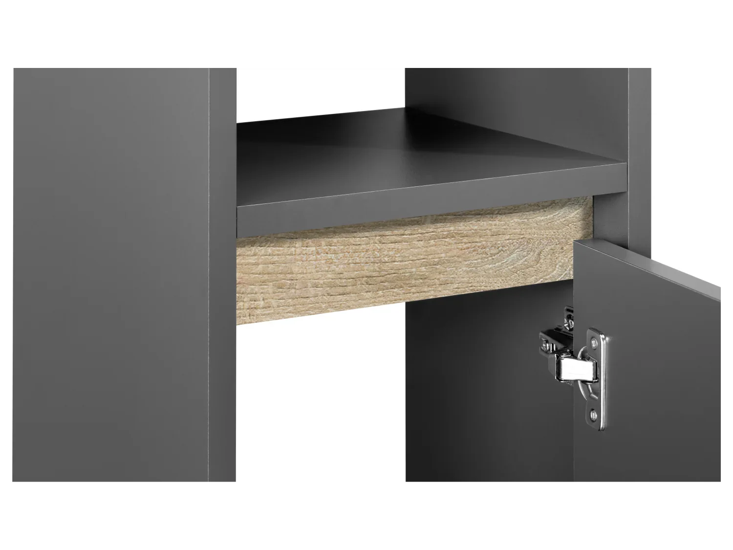 LIVARNO home Colonne de salle de bain Oslo, 32 x 180 x 28 cm, noire