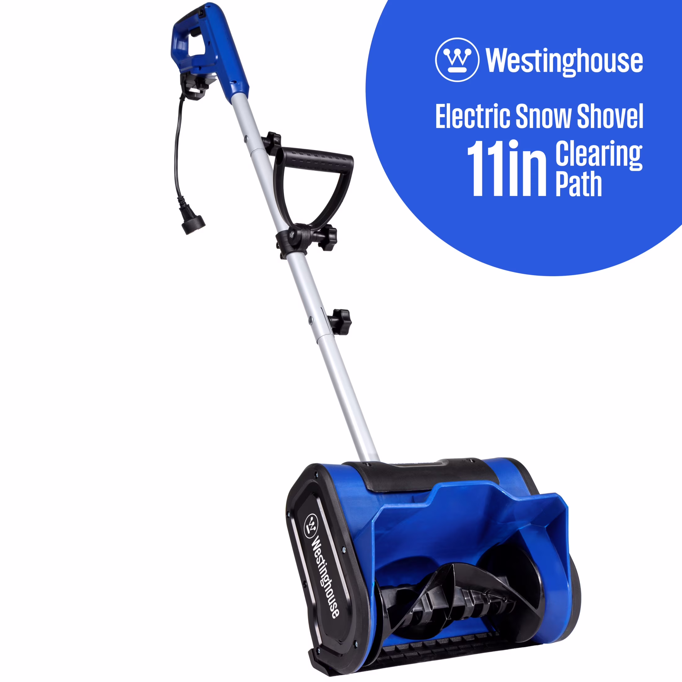 WSnow11S Corded Snow Shovel, 11-inches Wide, Electric Snow Shovel with 20ft Throwing Distance, Plows 300lbs/min
