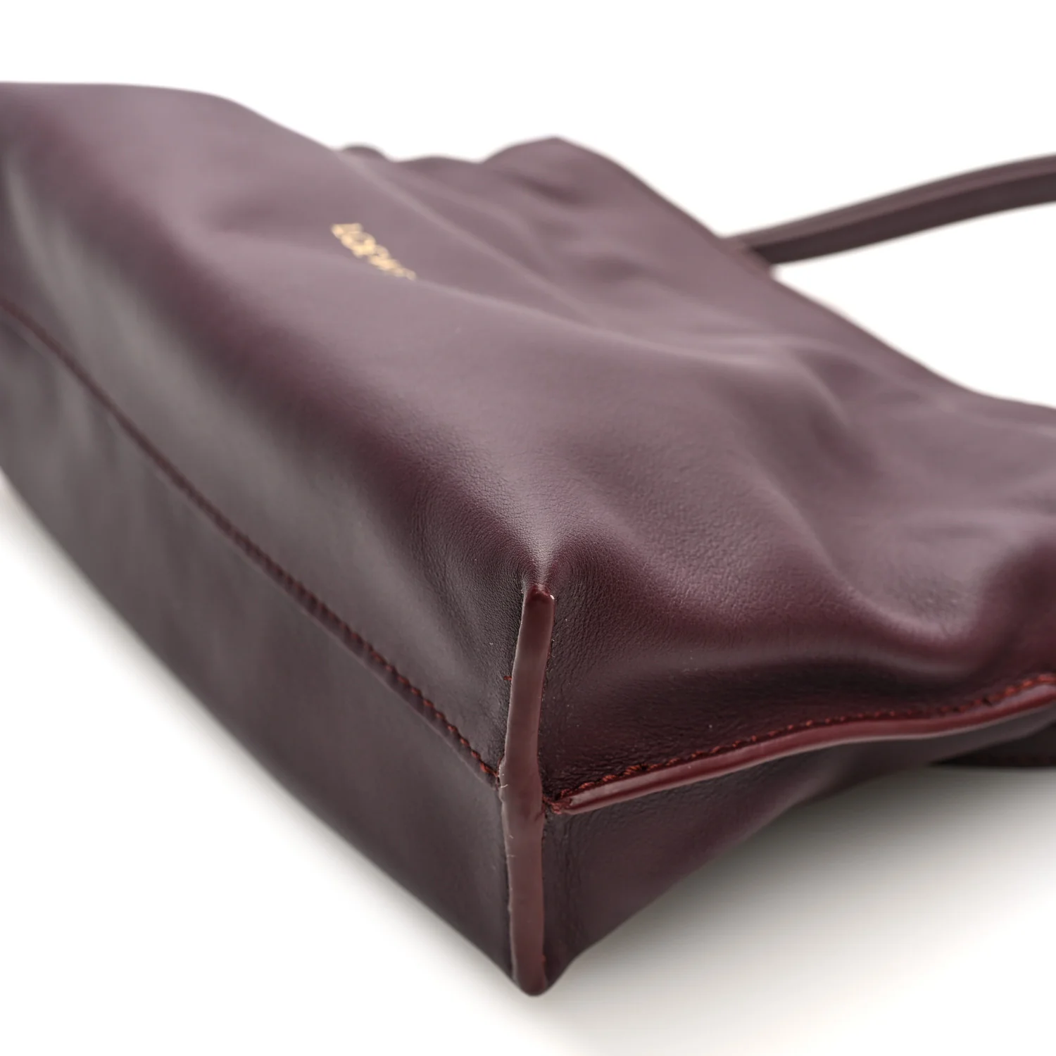 Calfskin Mini Flamenco Knot Clutch Dark Burgundy