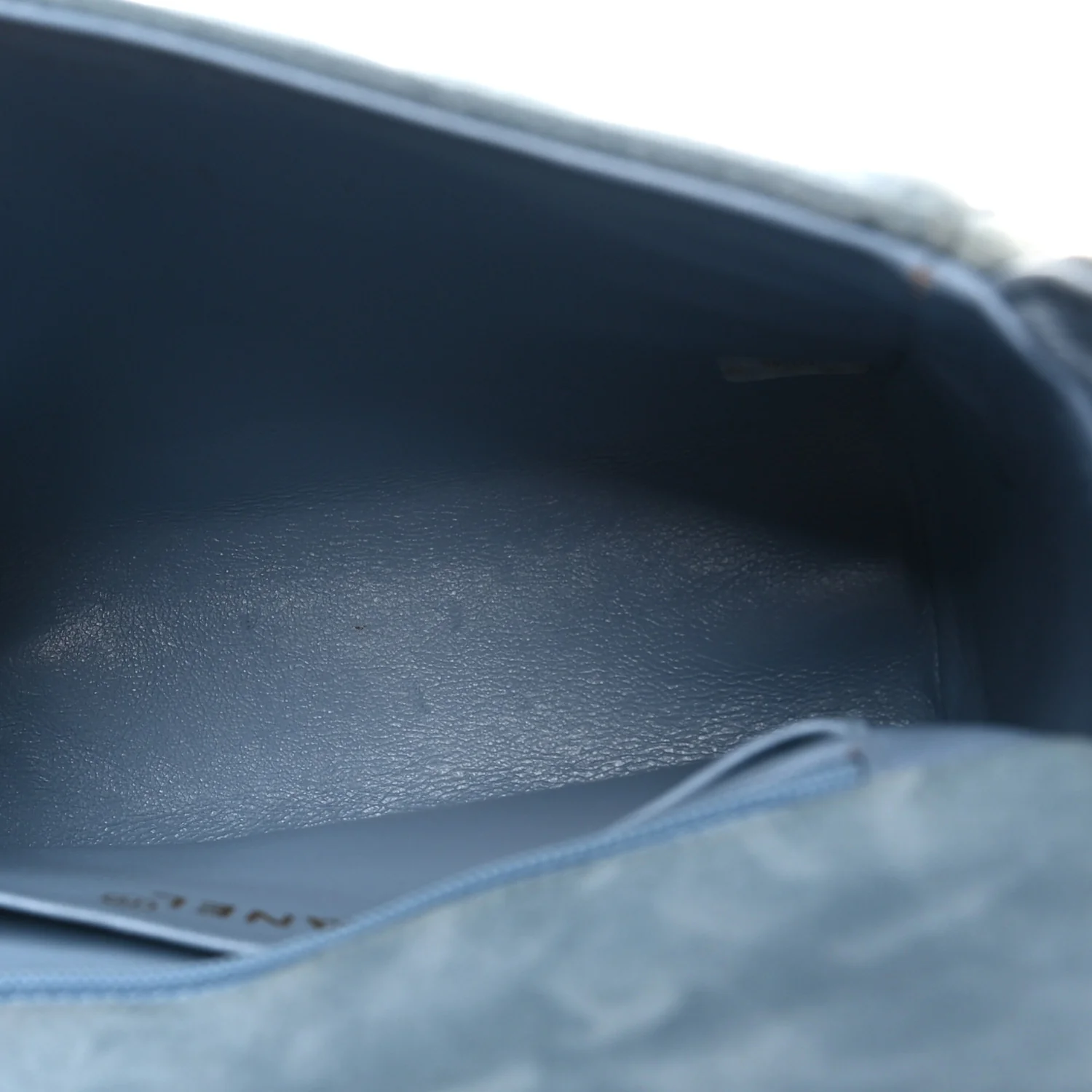 Suede Small Messenger Flap Light Blue