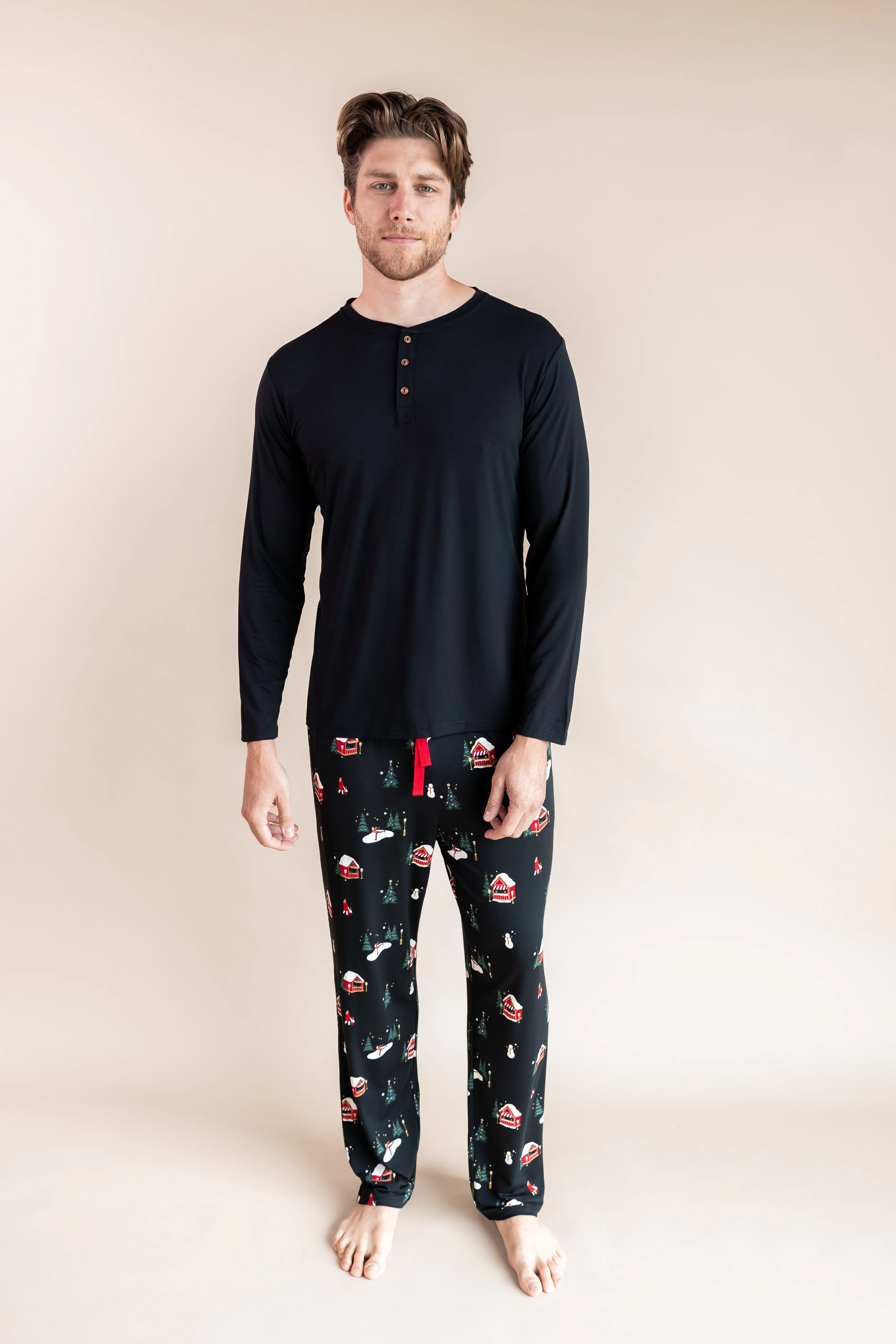 Men's Lounge Pants in Winter Wonderland