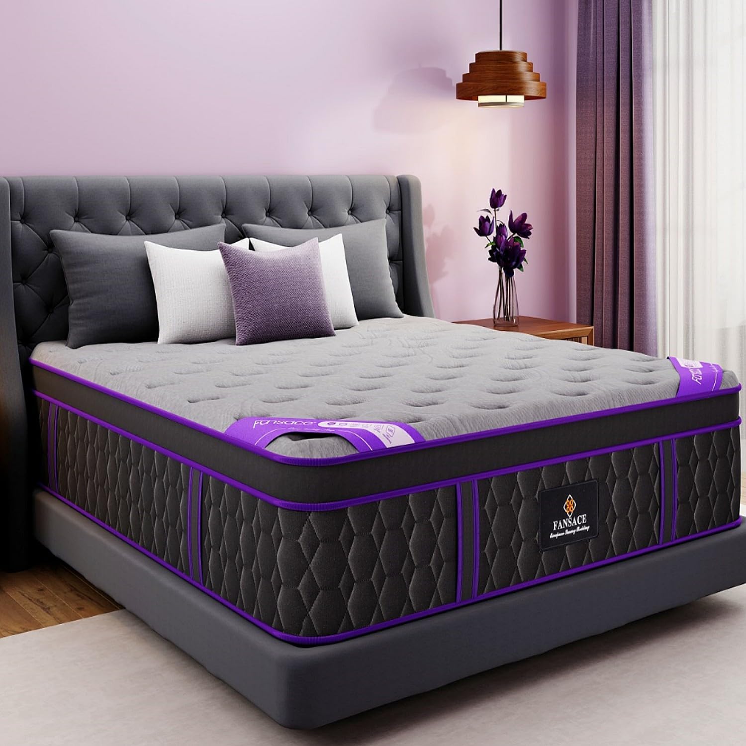Full Size Mattress, 12 Inch Deluxe Hybrid Full Mattress in a Box, Cooling-Gel Memory Foam & Pocket Springs, Medium Firm, Pressure Relief, Extra Edge Support, 365-Night Trial (2026 Upgraded Support)