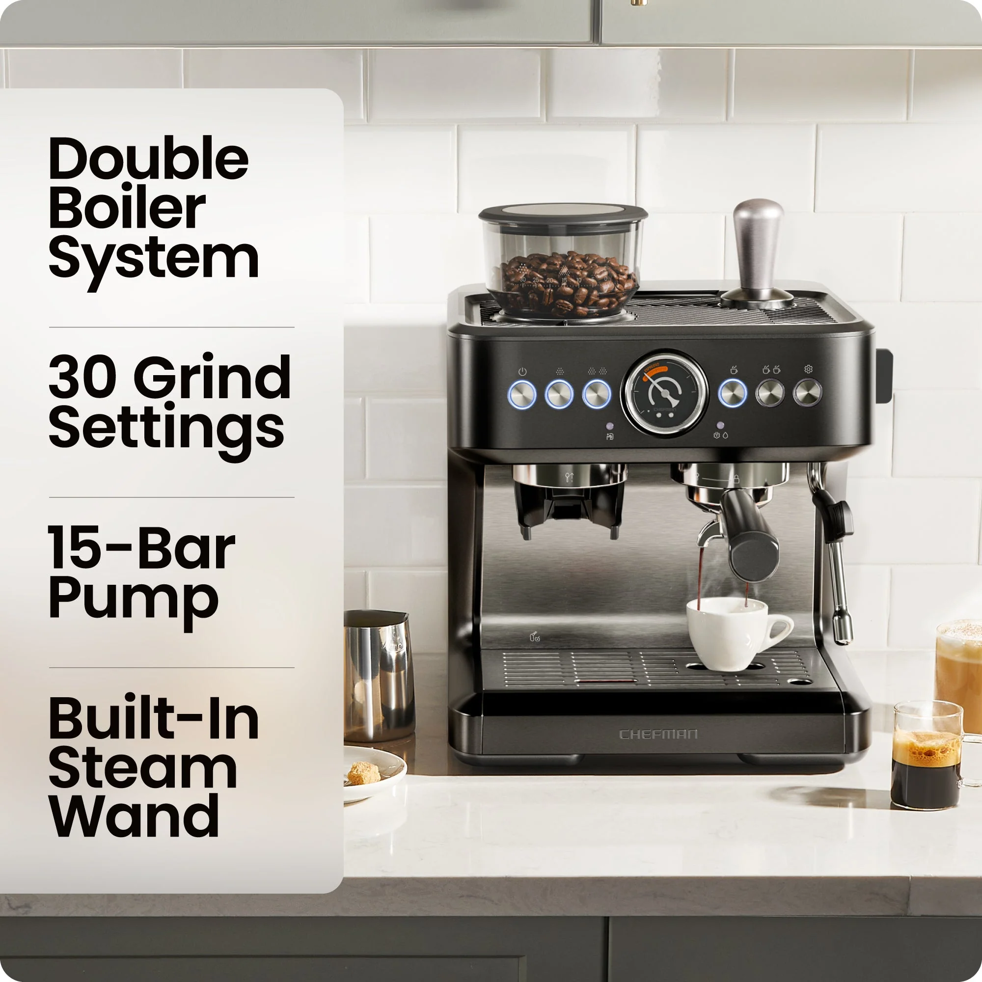Crema Deluxe Double Boiler Espresso Machine