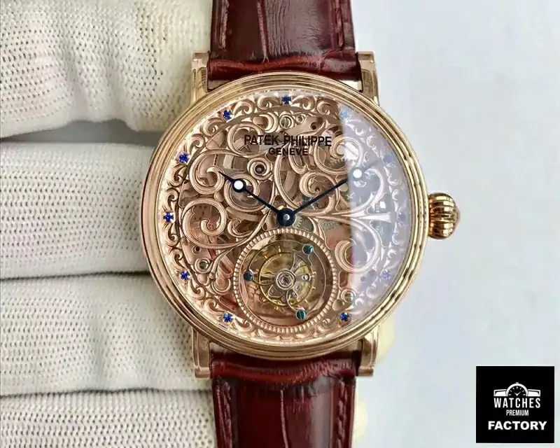 Patek Philippe Tourbillon Rose Gold Skeleton Dial