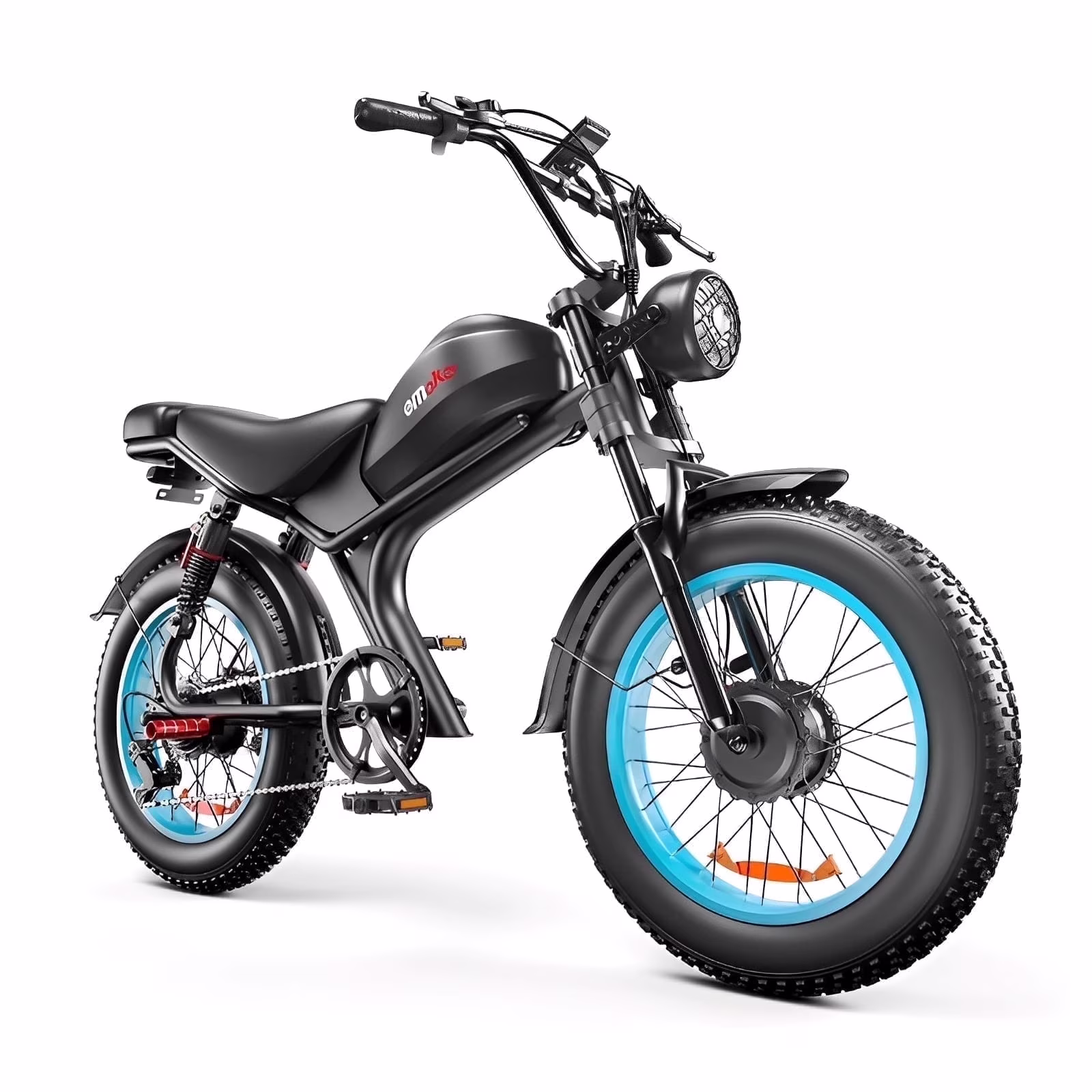 EMOKO C93 Electric Bike - Dual 2000W Motors - Removable 23ah Battery - up to 100 Km Range - Shimano 7 - Speed Gears - Hydrualic Brake - 20