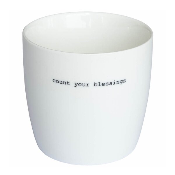 Krus Count your blessings 30 cl hvit