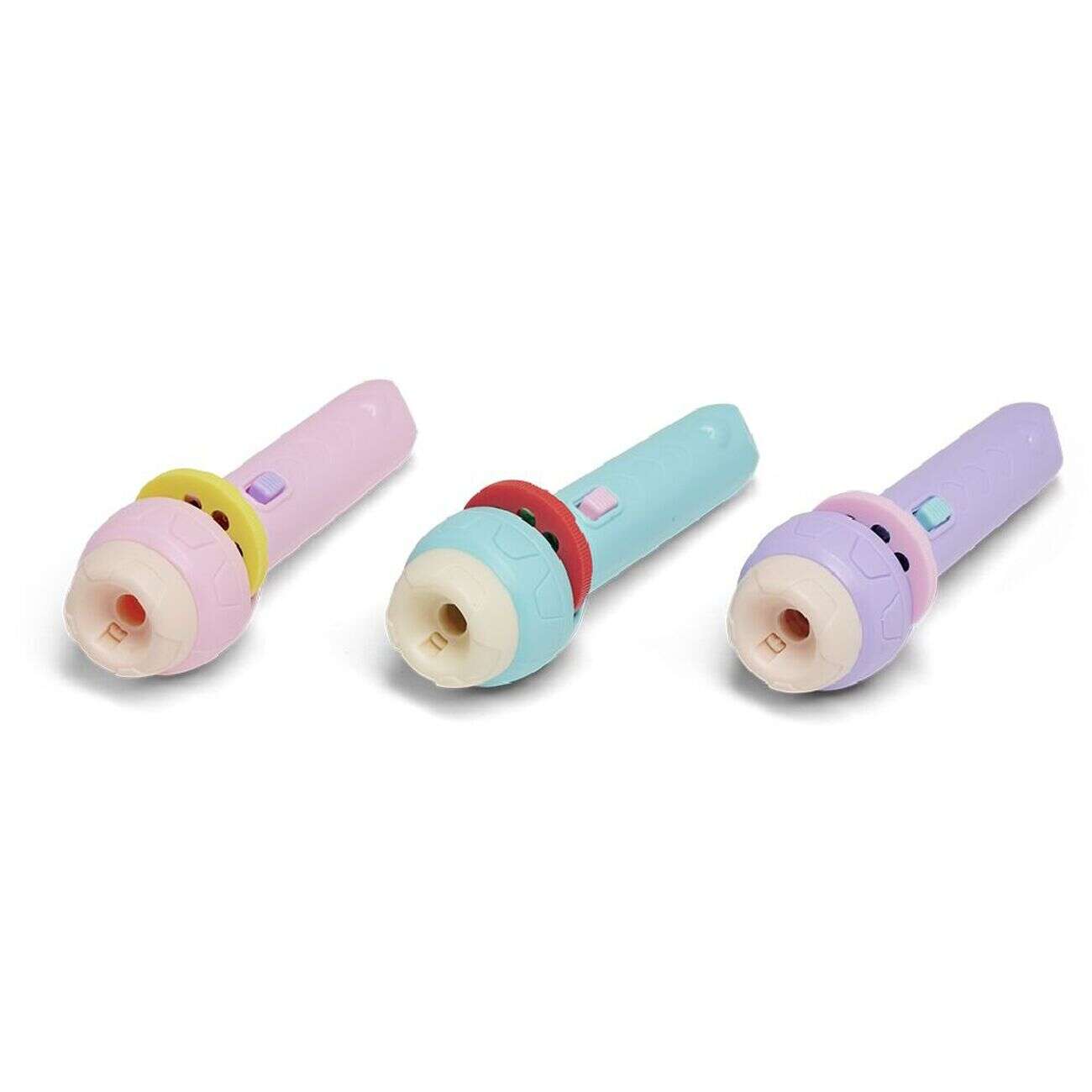 Projecteur lampe de poche 24 images polystyrène + 3 ans - 3 coloris