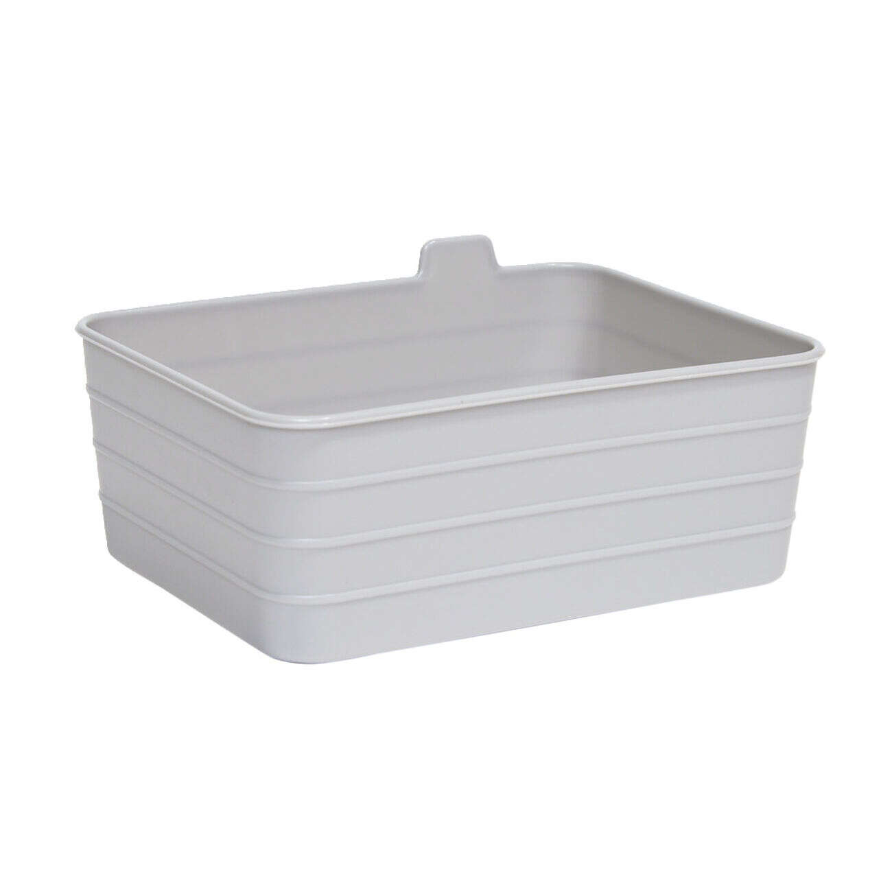 Panière de rangement plastique 16,5x12,5xH7,5cm (3 modèles)