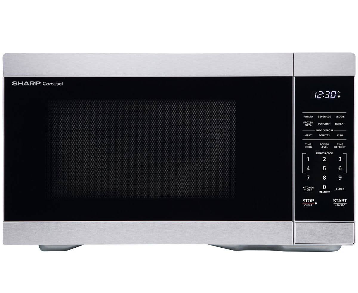 Sharp 1.1-Cu. ft. Countertop Microwave Oven, Stainless (Smc1162hs)