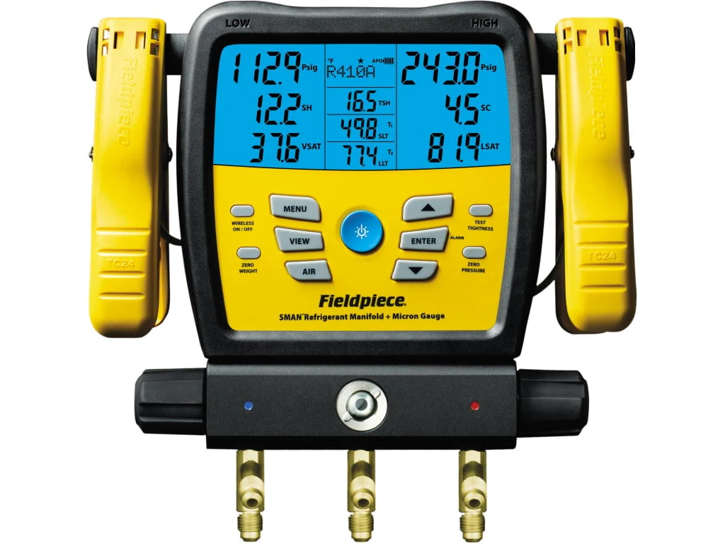 SM380V Three Port, Wireless SMAN Manifold with Micron Gauge