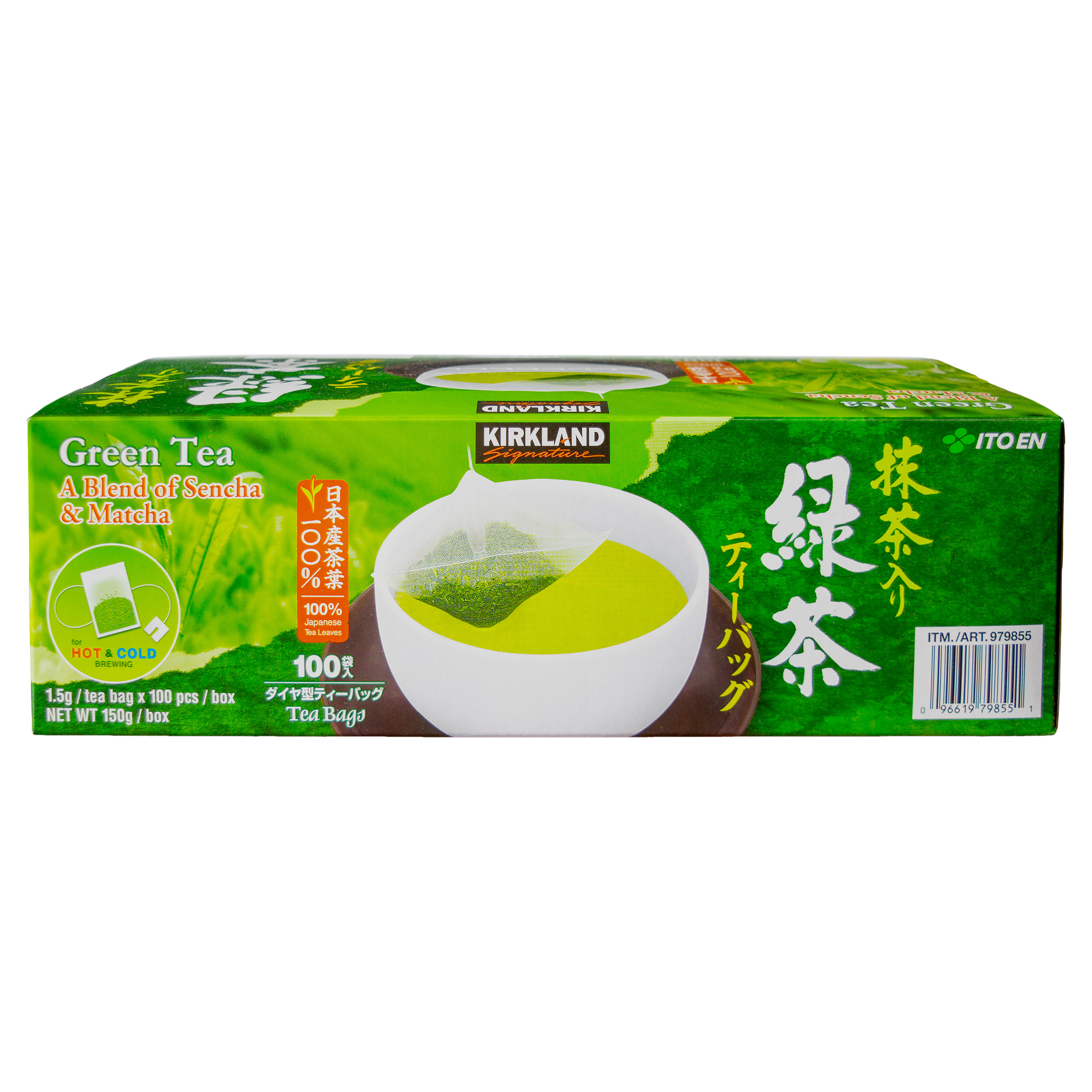 Kirkland Signature Green Tea Bags, 1.5 G, 100 - Count