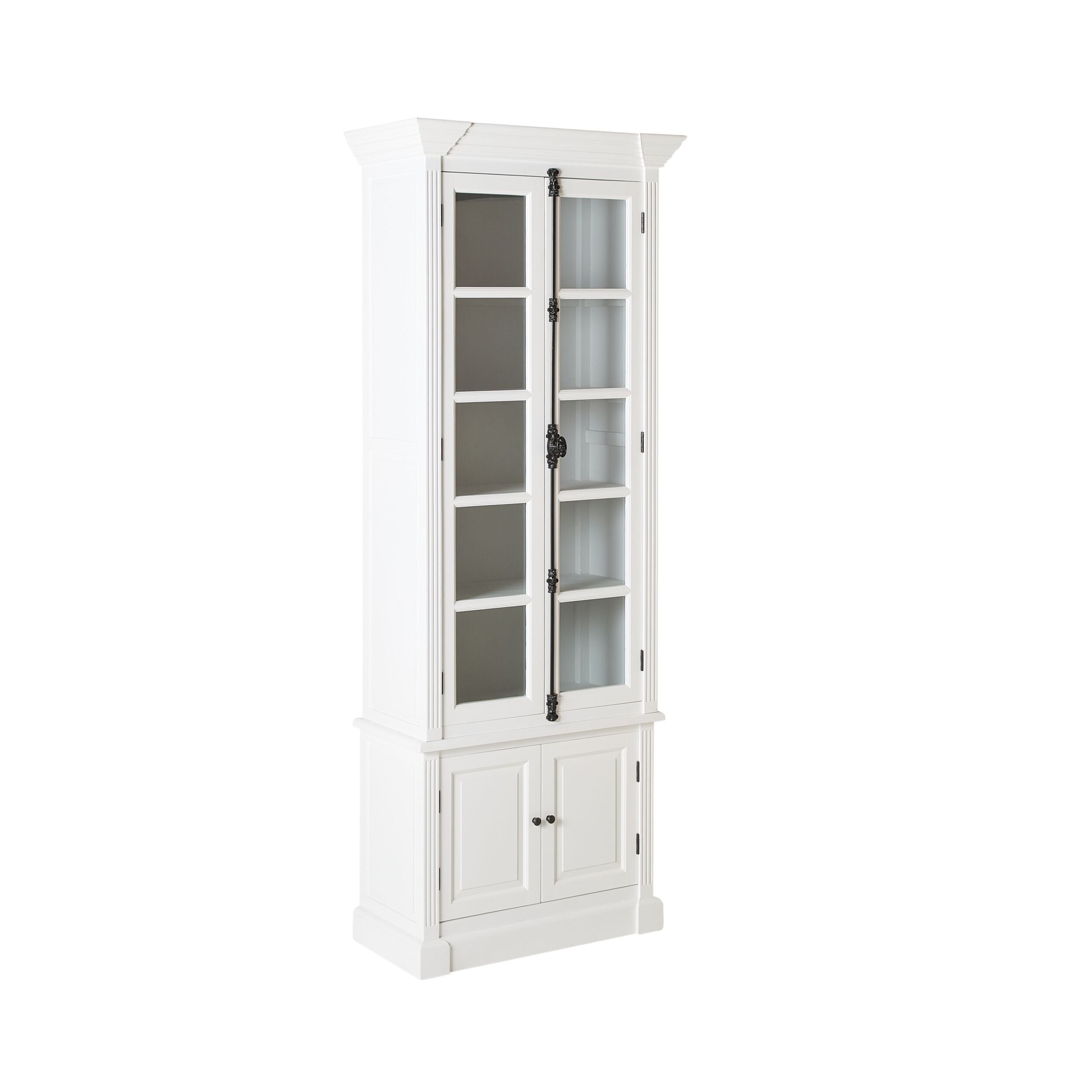 Camille 2 Door Display Cabinet White 91.5 x 240.5cm