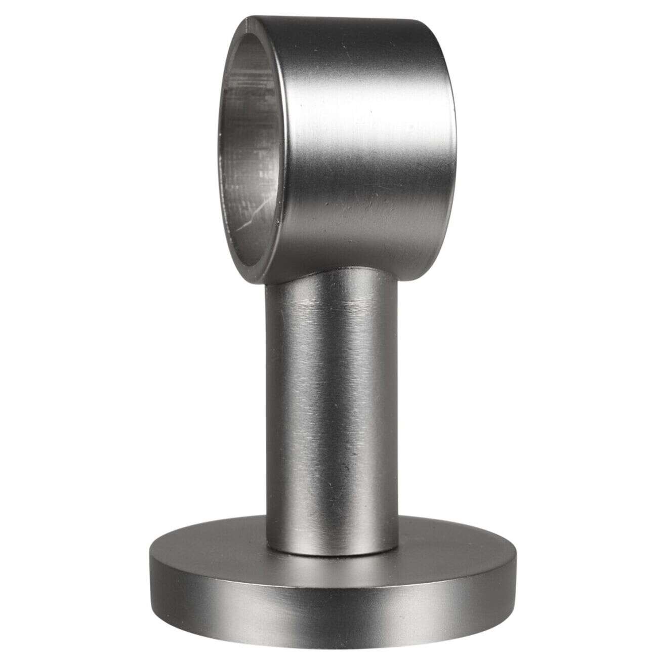 Support plafond pour tringle gris métal