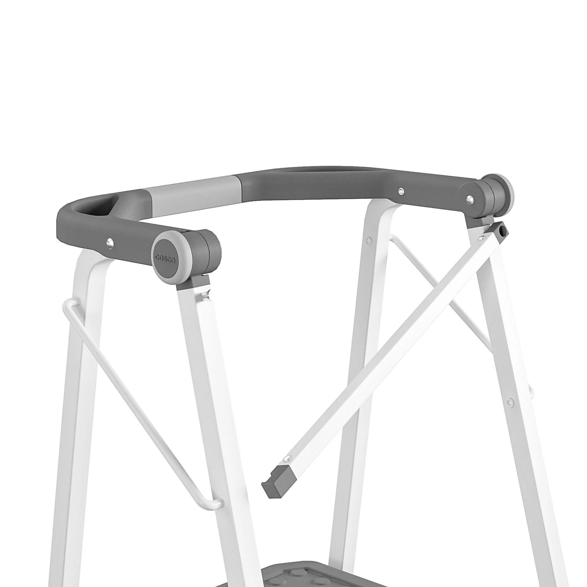 COSCO 2 - Step Kitchen Steppera? Adult Folding Step Stool, Kids Folding Helper (Steel/Resin)