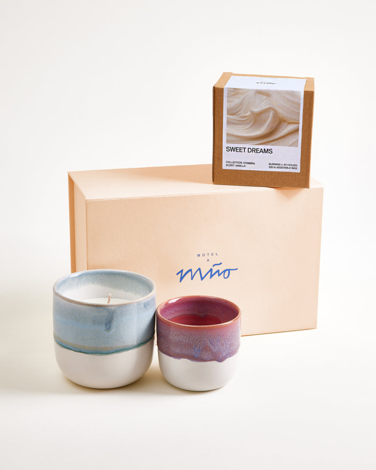 COIMBRA - GIFT SET PURPLE GRAY-BLUE 3 PIECES
