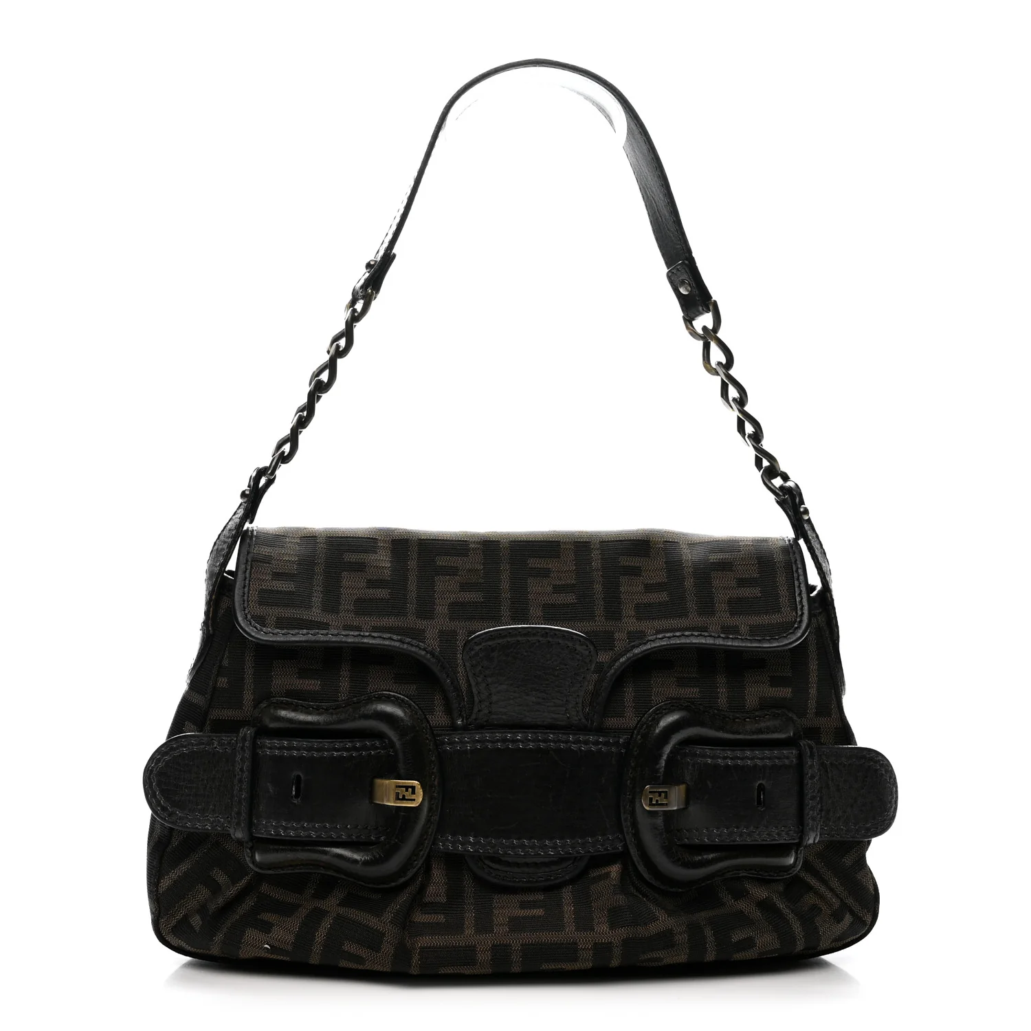 Zucca B Bis Flap Bag Tobacco Castagna