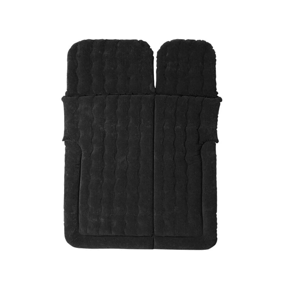 Auto Car Air Mattress Travel Bed PVC Flocking Inflatable Camping Bed with 2 Pillows