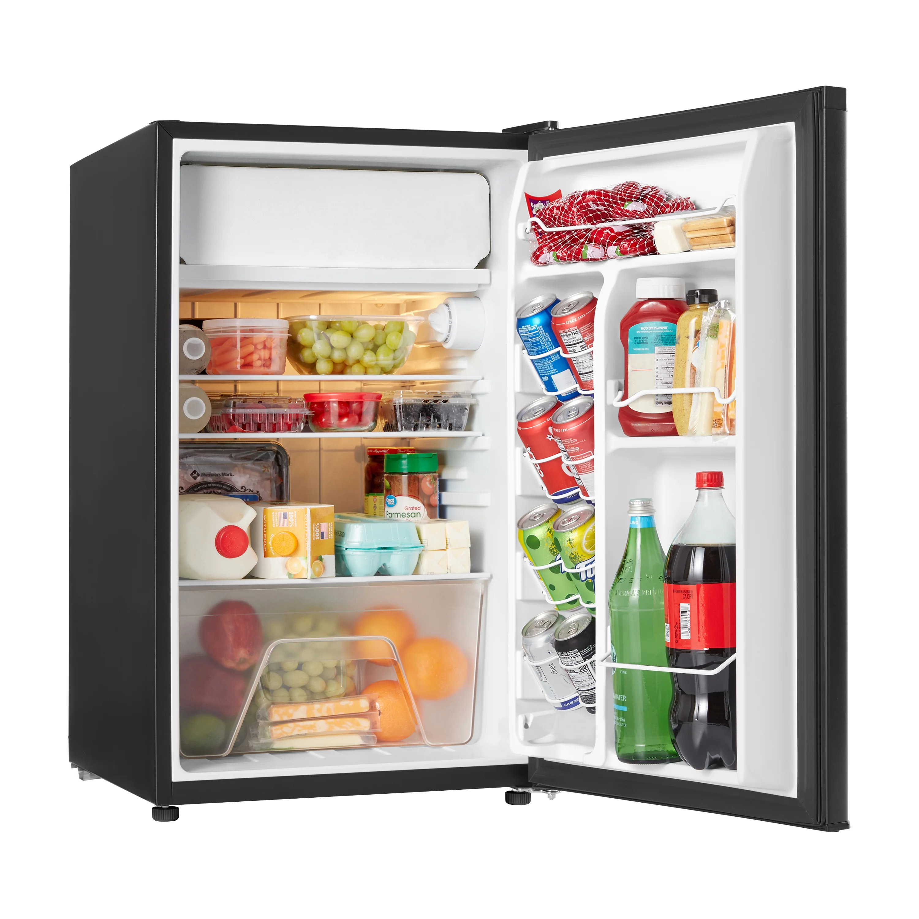 4.3 Cu ft Single Door Mini Fridge, Stainless Steel Look, New, Width 19.12"(Stainless) - Image 10