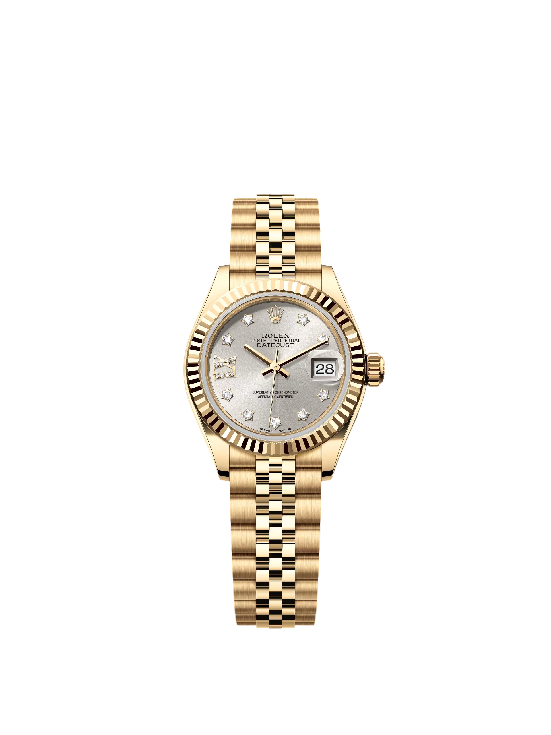 【Super Clone】RLX Lady-Datejust 28mm 279178 Silver Diamond Dial