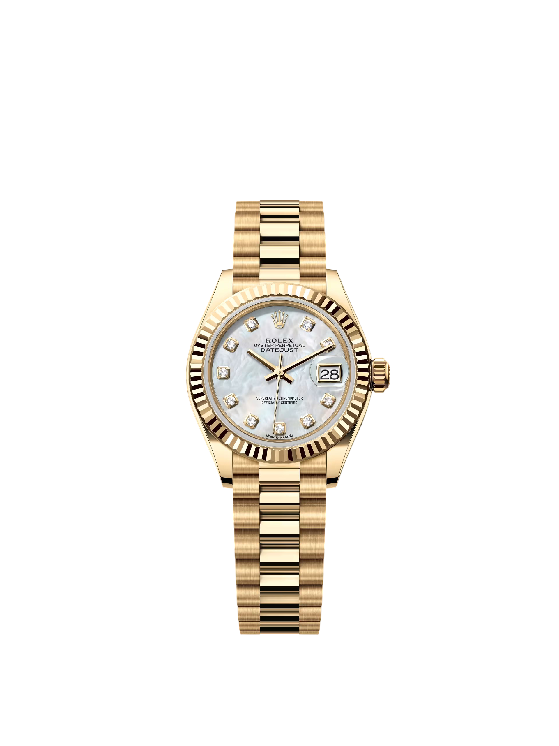 【Super Clone】RLX Lady-Datejust 28mm 279178 Mother-of-Pearl Diamonds Dial