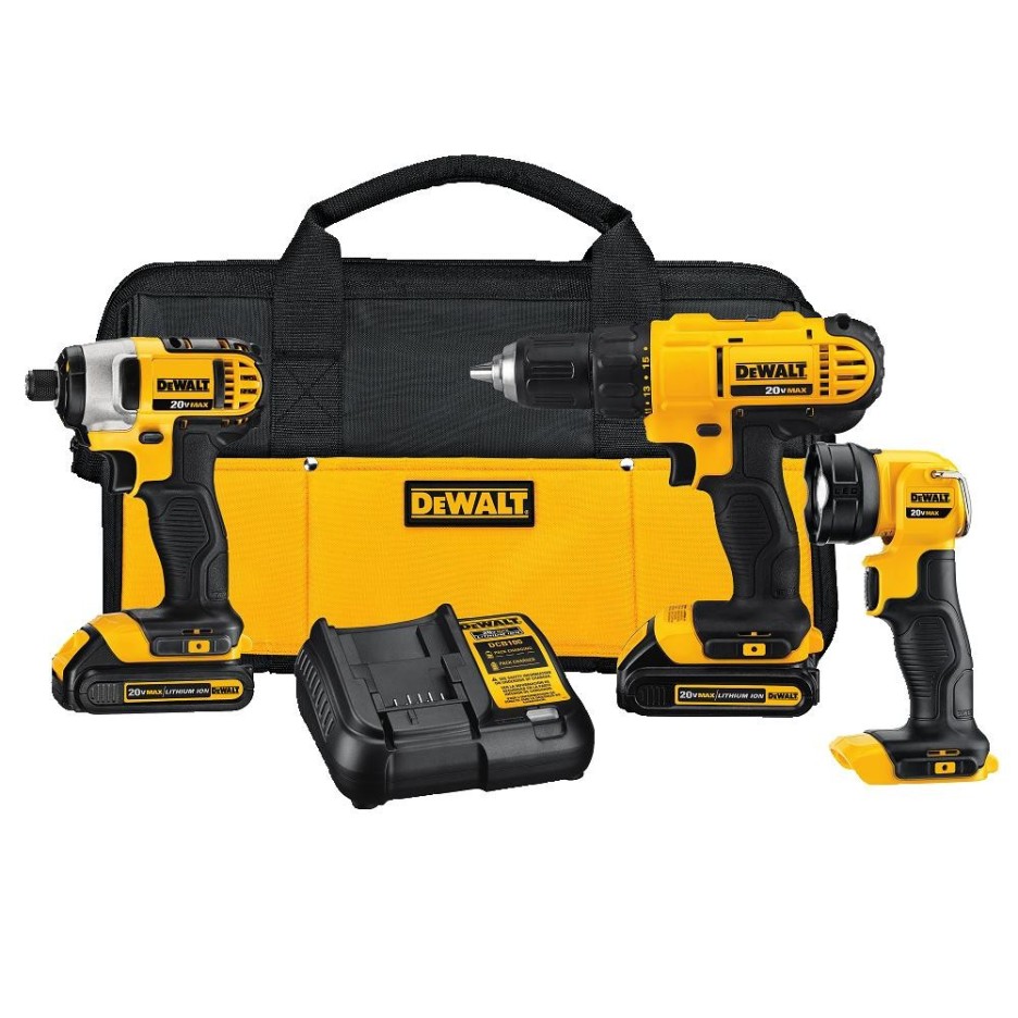 Kit combiné 3 outils Dewalt DCK340C2 20 V Max* Lithium-Ion