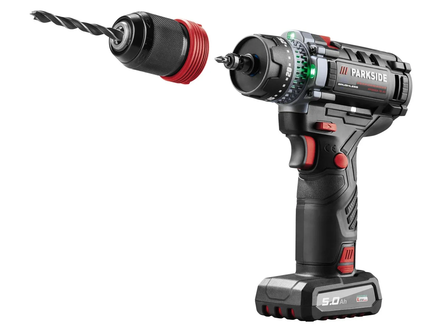 PARKSIDE PERFORMANCE Set perceuse-visseuse sans fil PPBSSA 12 A1 + batterie + chargeur, 12 V