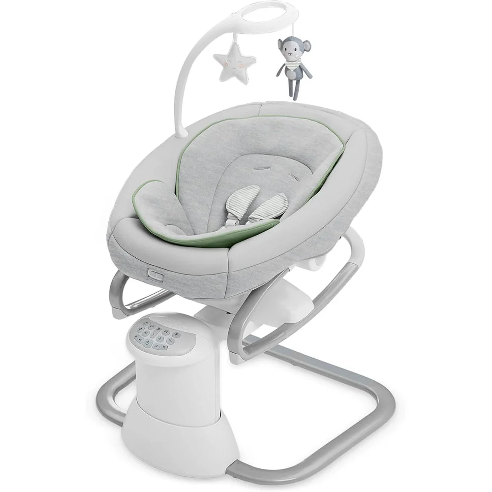 Soothe My Way with Removable Rocker, Madden - Versatile Baby Swing & Portable Rocker