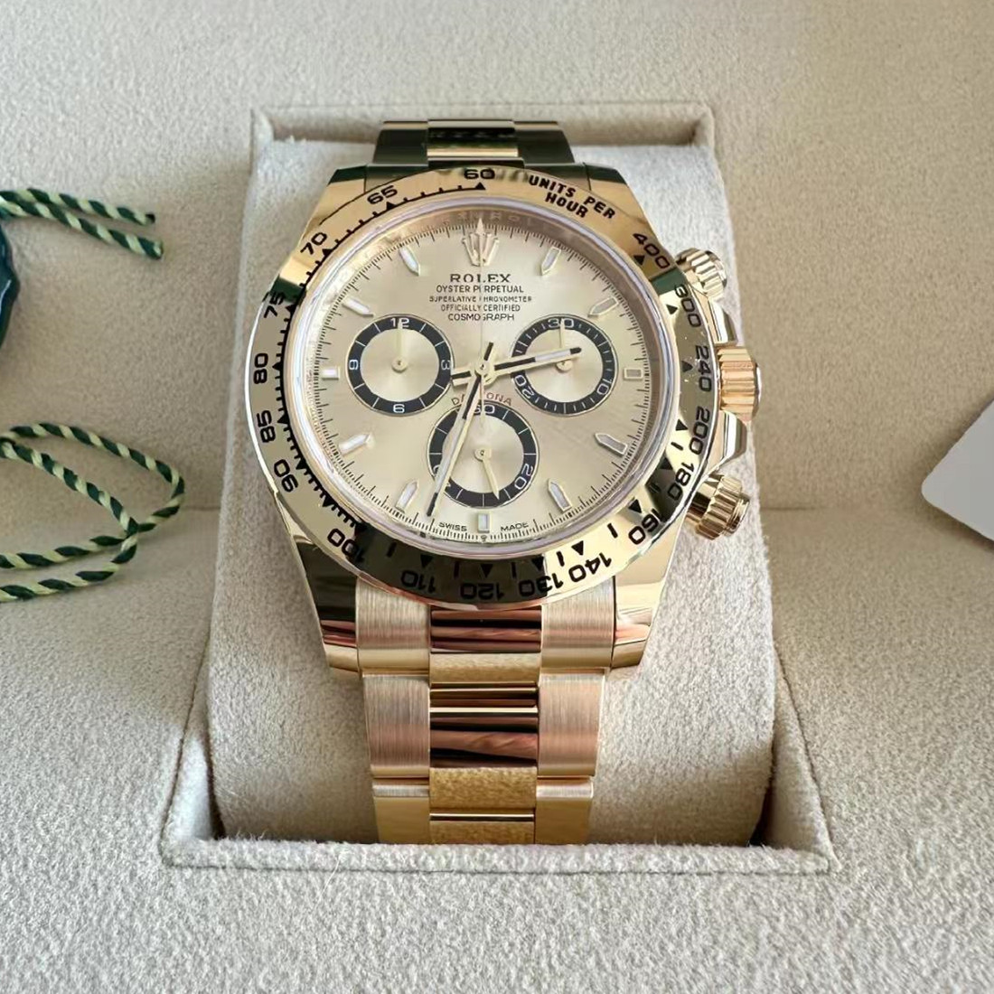 [Super Clone]ROLEX Daytona Yellow Gold/Champagne/Oyster  m126508-0005