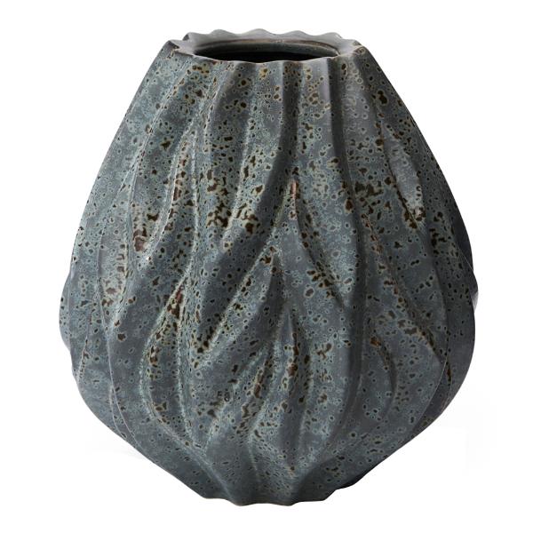 Flame vase 19 cm grønn