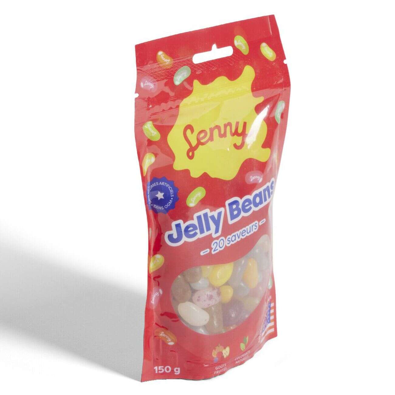 Bonbons Jelly Beans 20 saveurs goût fruité 150gr