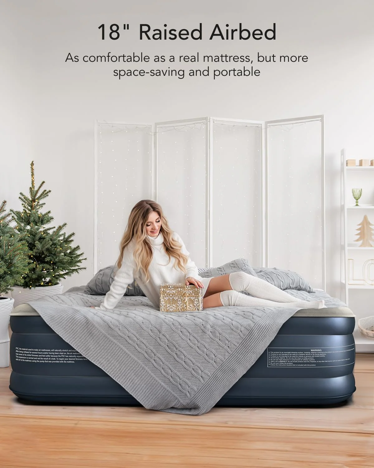 iDOO Queen Air Mattress with Built in Pump