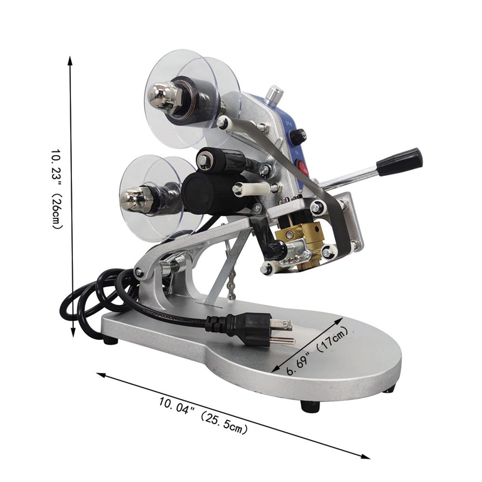Manual Hot Stamp Ribbon Coding Machine for Printing Date Size on PT PE KT Plastic Bag